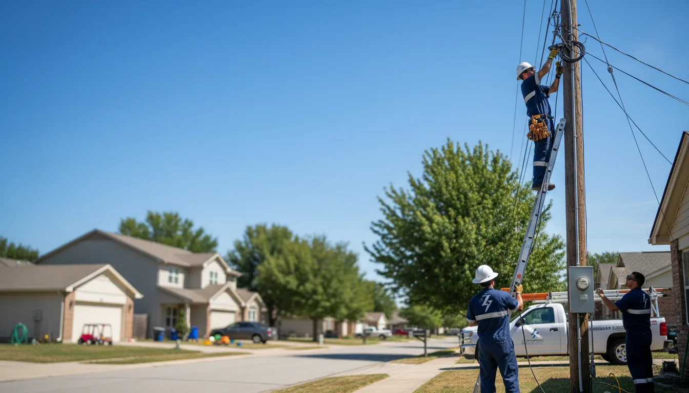 Residential electrician providing installation services in Evansdale, IA